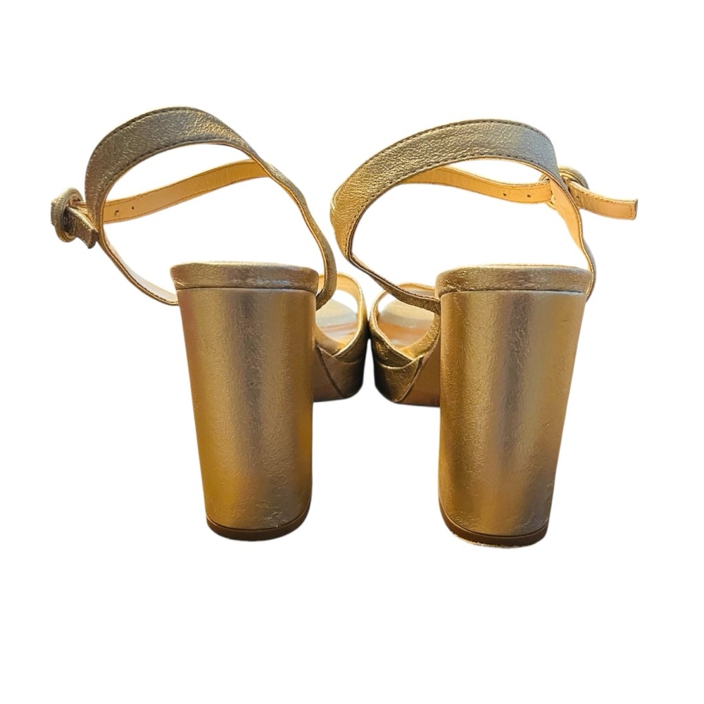 Limelight Gold Block Sandals - Picture 4 of 4